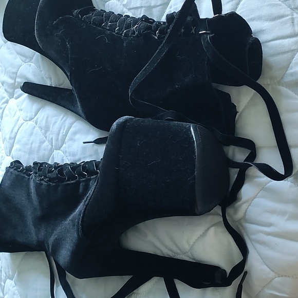 Velvet Babydoll Pleaser Boots - Picture 15 of 15